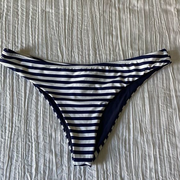 Cupshe Other - Striped High Cut Brazilian Bikini Bottoms